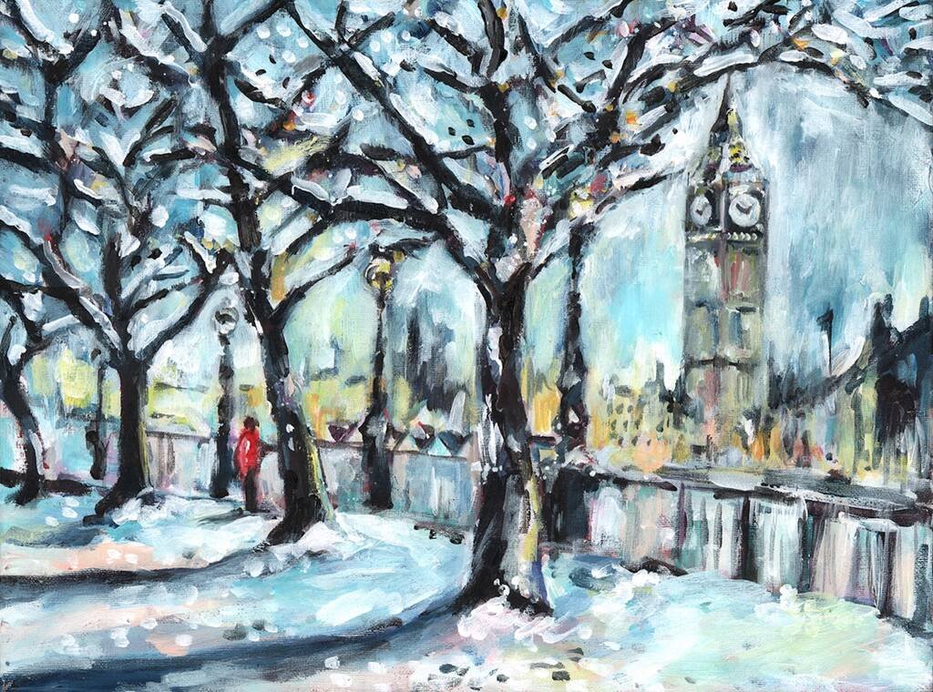 Big Ben in Snow Acrylic Painting Kit