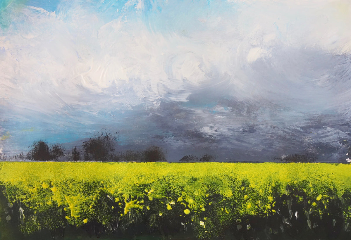 Golden Landscape Acrylic Painting Kit