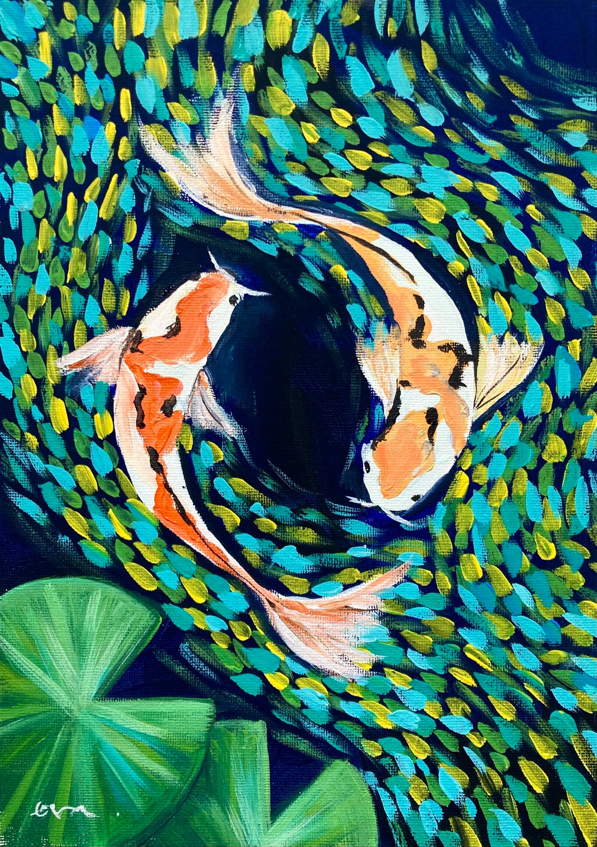 Yin Yang Koi Acrylic Painting Kit