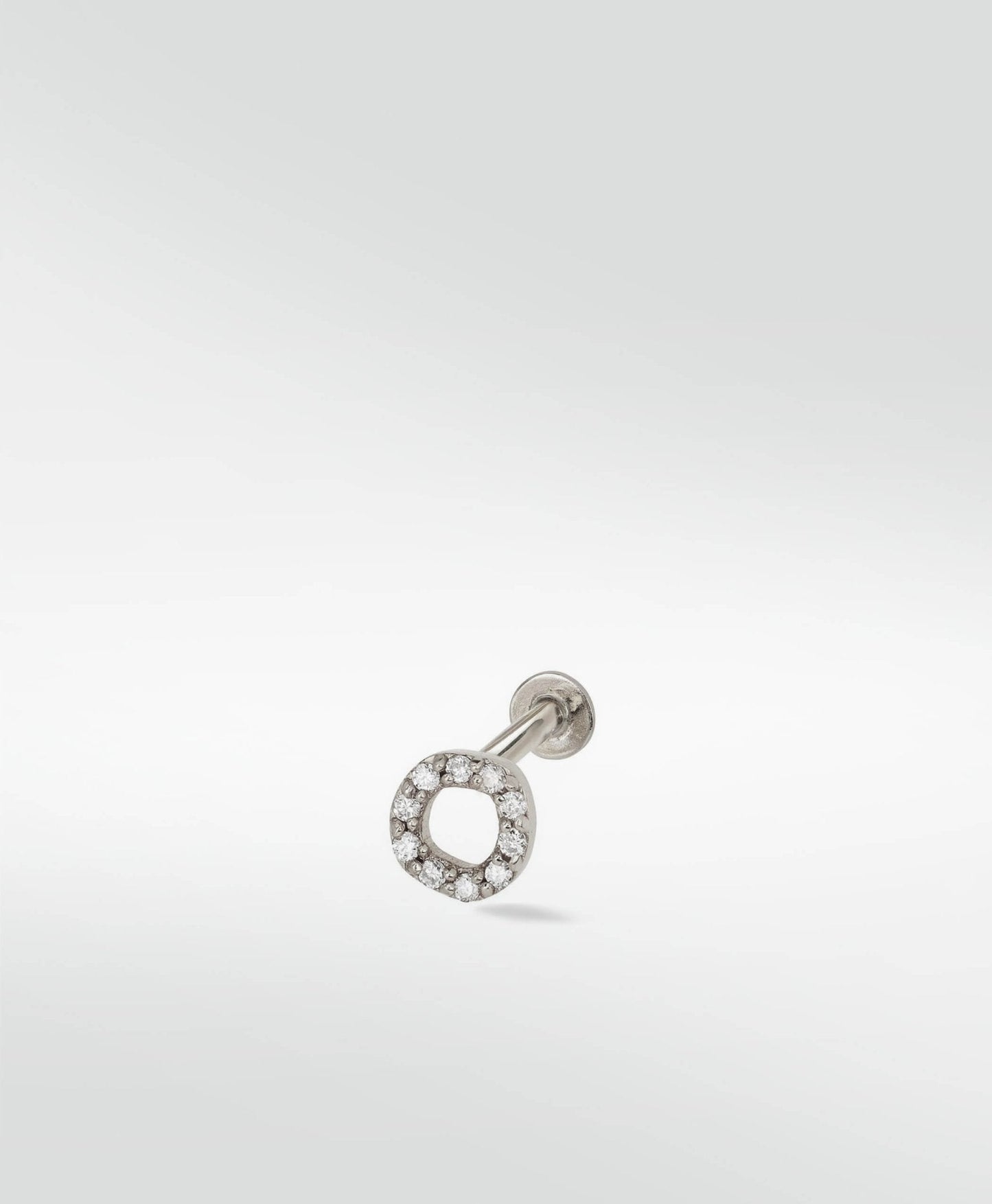 Halo Mini Diamond Stud Earring