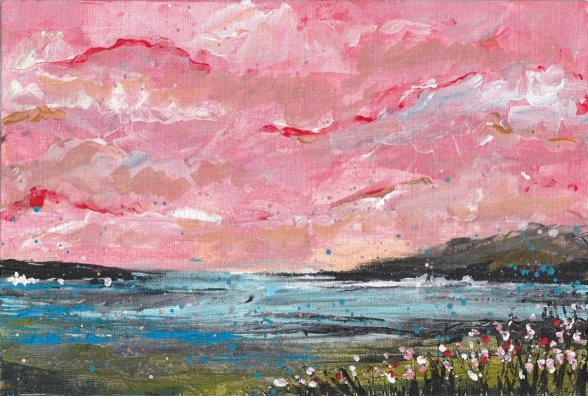 Pink Sky Acrylic Painting Kit