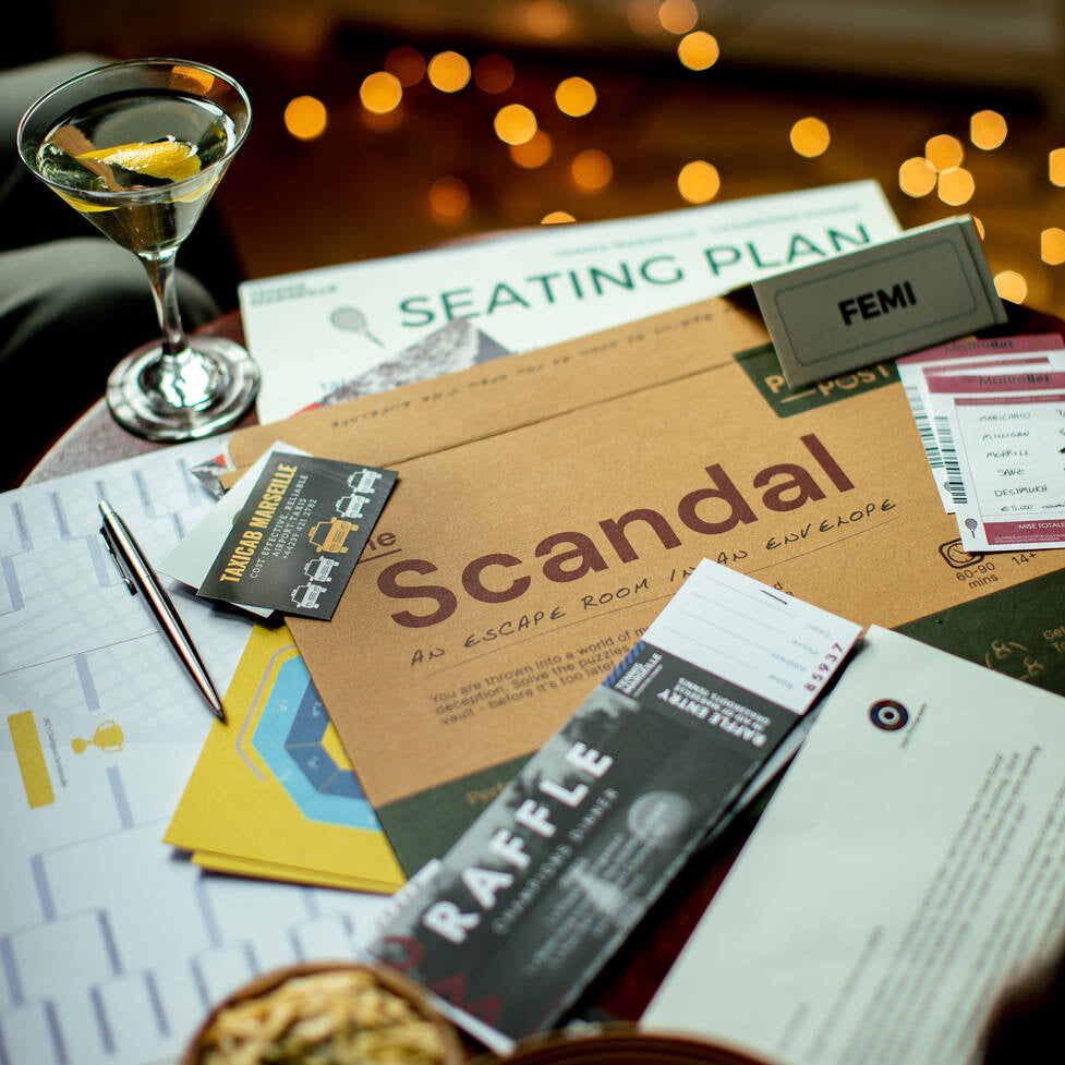 Envelope Escape Room: Dinner Party Edition (The Scandal)