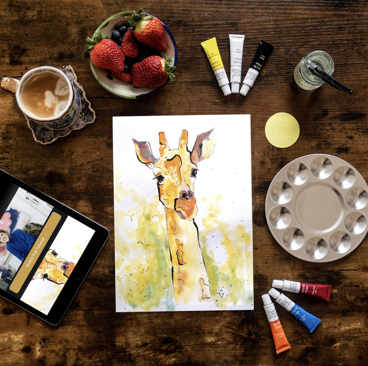 Giraffe Acrylic Painting Kit